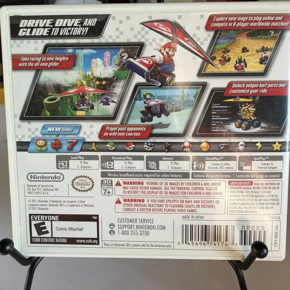 Mario Kart 7 (Nintendo 3DS, 2011) CIB Complete Authentic Tested Working